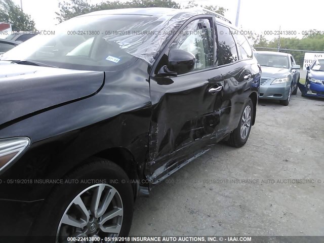 5N1AR2MNXDC651566 - 2013 NISSAN PATHFINDER S/SV/SL/PLATINUM 黑色 照片 6