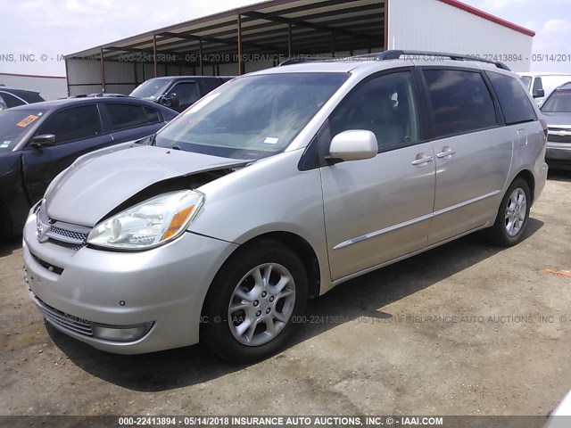 5TDZA22C54S198648 - 2004 TOYOTA SIENNA XLE/XLE LIMITED SILVER photo 2