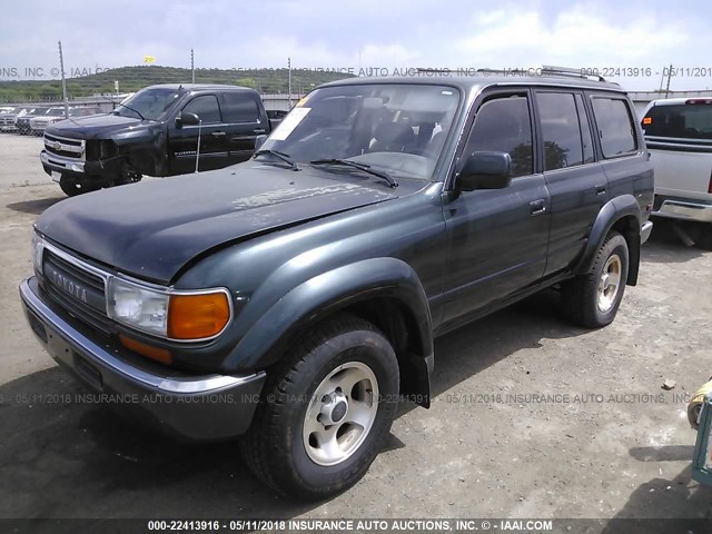 JT3DJ81W1R0085318 - 1994 TOYOTA LAND CRUISER DJ81 GREEN photo 2