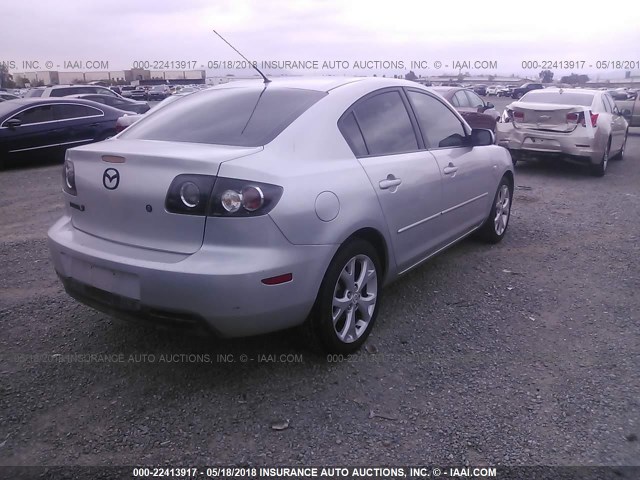 JM1BK32G391237717 - 2009 MAZDA 3 I SILVER photo 4