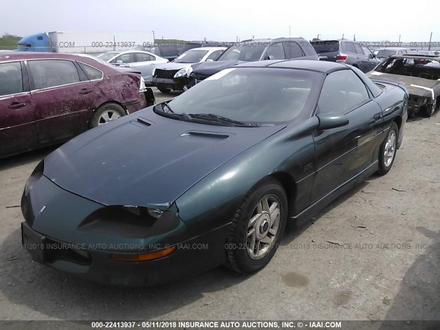 2G1FP22K6T2162601 - 1996 CHEVROLET CAMARO RS GREEN photo 2