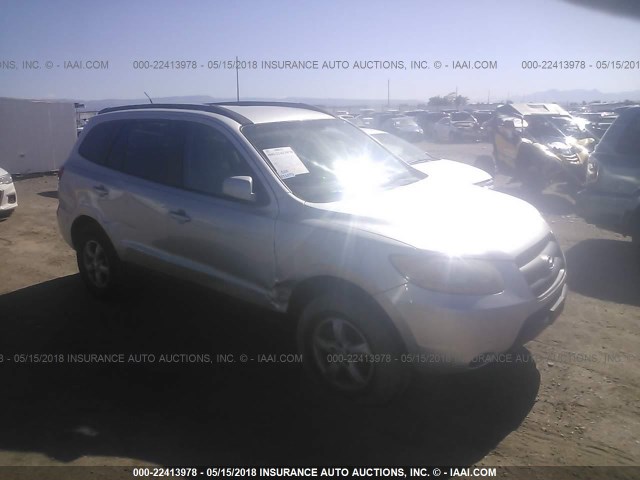 5NMSG13D58H188390 - 2008 HYUNDAI SANTA FE GLS SILVER photo 1