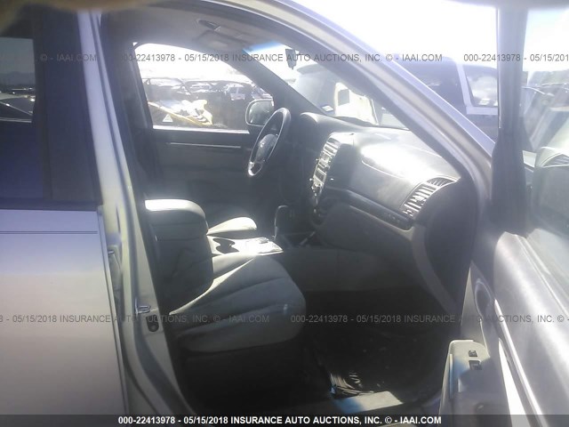 5NMSG13D58H188390 - 2008 HYUNDAI SANTA FE GLS SILVER photo 5