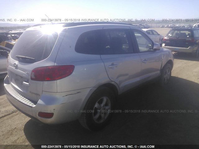 5NMSG13D58H188390 - 2008 HYUNDAI SANTA FE GLS SILVER photo 6