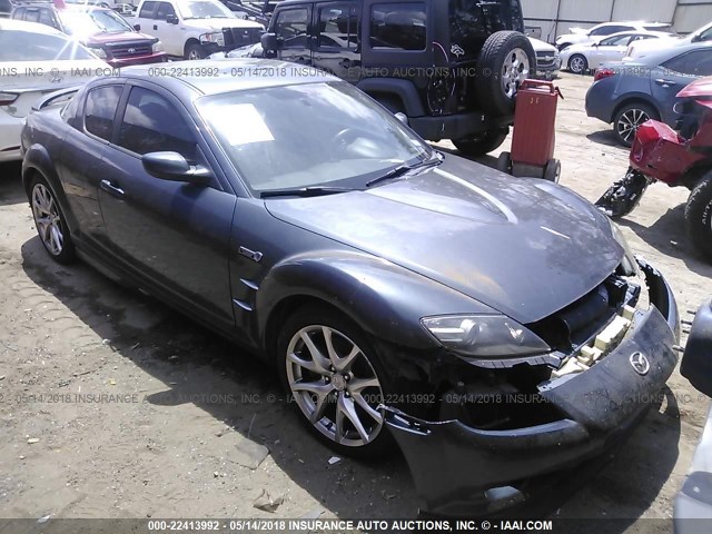 JM1FE173180216324 - 2008 MAZDA RX8 GRAY photo 1