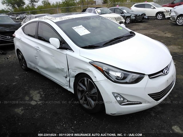 5NPDH4AE7EH489597 - 2014 HYUNDAI ELANTRA SE/SPORT/LIMITED WHITE photo 1