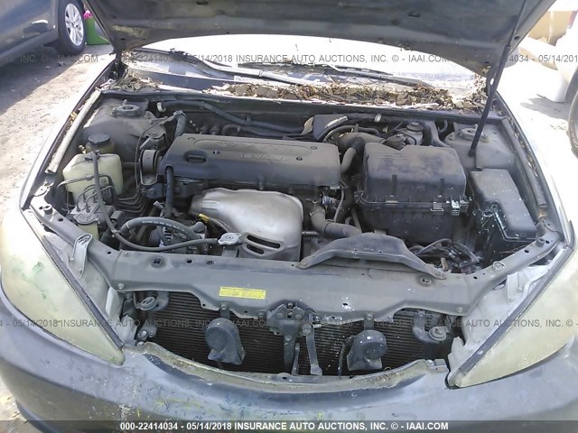 4T1BE32K53U698401 - 2003 TOYOTA CAMRY LE/XLE/SE ნაცრისფერი ფოტო 10