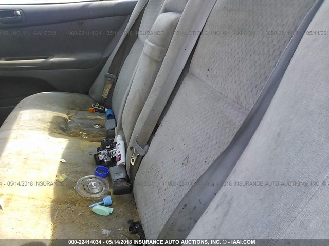 4T1BE32K53U698401 - 2003 TOYOTA CAMRY LE/XLE/SE ნაცრისფერი ფოტო 8