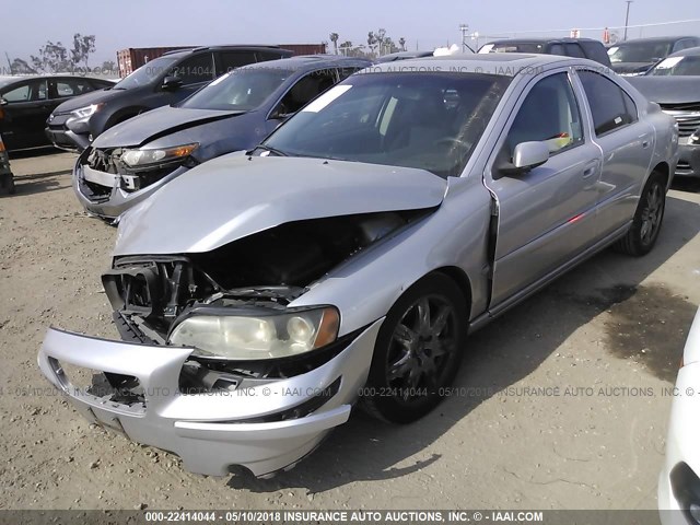 YV1RS592962543213 - 2006 VOLVO S60 2.5T SILVER photo 2