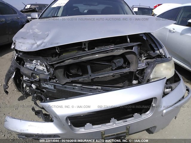 YV1RS592962543213 - 2006 VOLVO S60 2.5T SILVER photo 6