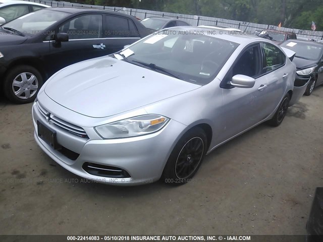 1C3CDFAH1DD335747 - 2013 DODGE DART SE/AERO SILVER photo 2