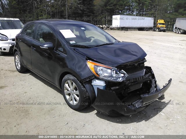 KNADN5A35C6023913 - 2012 KIA RIO EX/SX BLACK photo 1