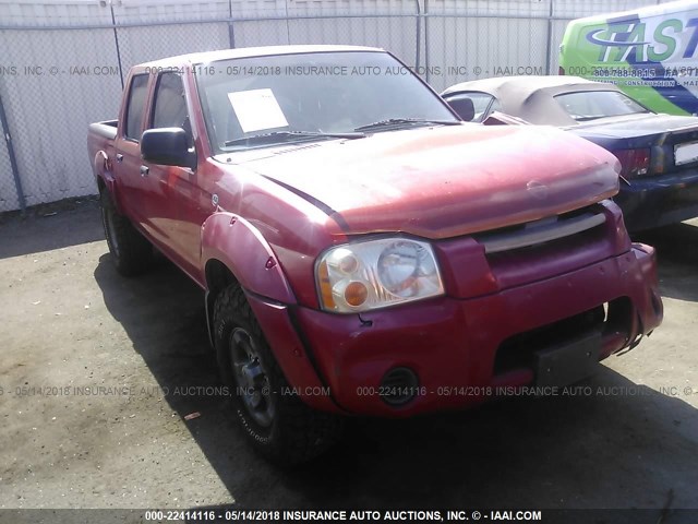 1N6ED27T94C405216 - 2004 NISSAN FRONTIER CREW CAB XE V6 RED photo 1