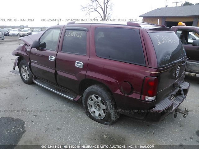 1GYEK63N62R274998 - 2002 CADILLAC ESCALADE LUXURY Tünd qırmızı foto 3