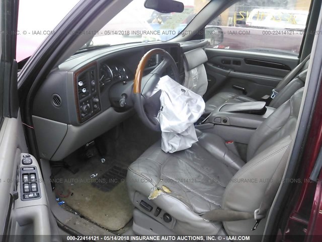 1GYEK63N62R274998 - 2002 CADILLAC ESCALADE LUXURY Tünd qırmızı foto 5