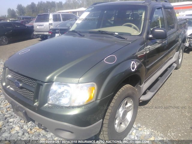 1FMZU77E43UA32951 - 2003 FORD EXPLORER SPORT TR  GREEN photo 2