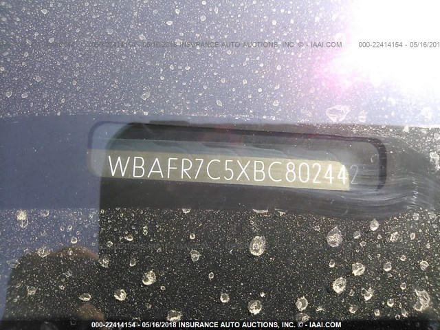 WBAFR7C5XBC802442 - 2011 BMW 535 I BLACK photo 9