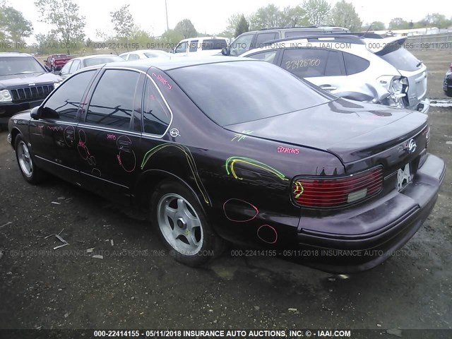 1G1BL52P4TR147406 - 1996 CHEVROLET CAPRICE / IMPALA CLASSIC/SS MAROON photo 3