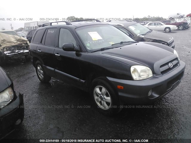 KM8SC73E85U940901 - 2005 HYUNDAI SANTA FE GLS/LX BLACK photo 1