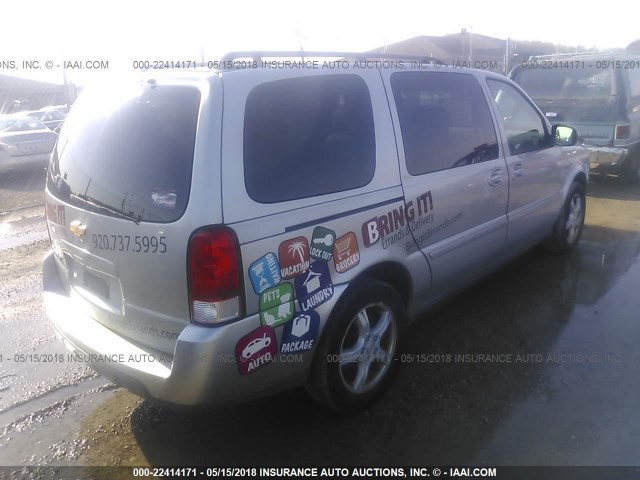 1GNDV23L05D303940 - 2005 CHEVROLET UPLANDER LS SILVER photo 4