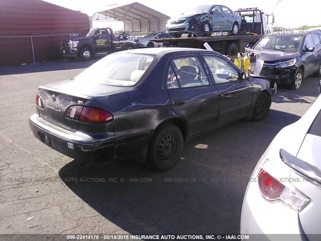 1NXBR12E6XZ178281 - 1999 TOYOTA COROLLA VE/CE/LE BLACK photo 4