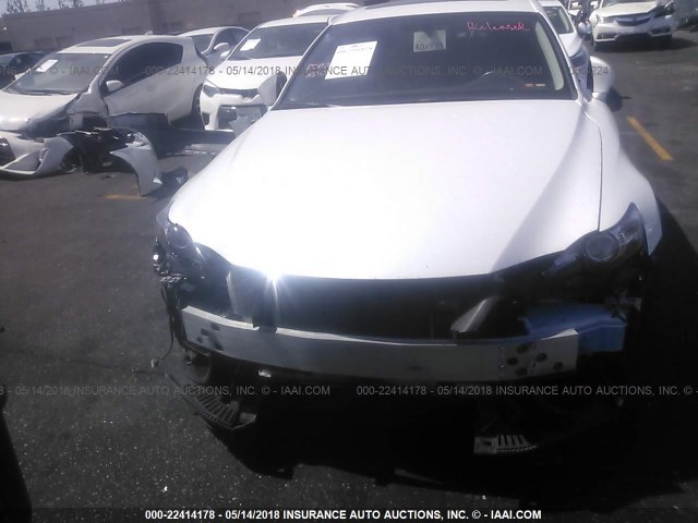 JTHBA1D22G5038025 - 2016 LEXUS IS 200T WHITE photo 6