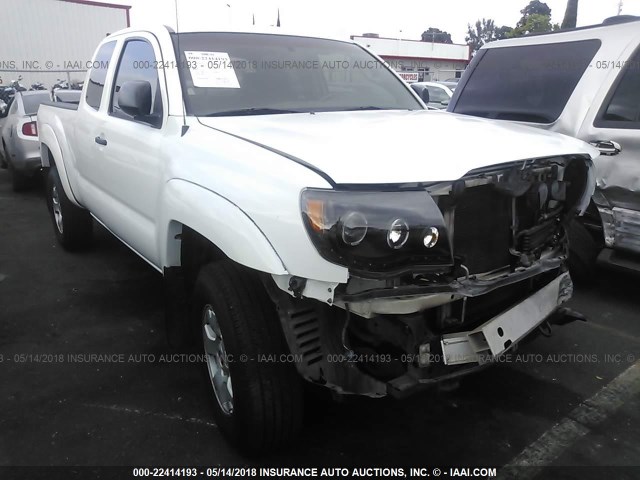 5TETU62N35Z032638 - 2005 TOYOTA TACOMA PRERUNNER ACCESS CAB WHITE photo 1