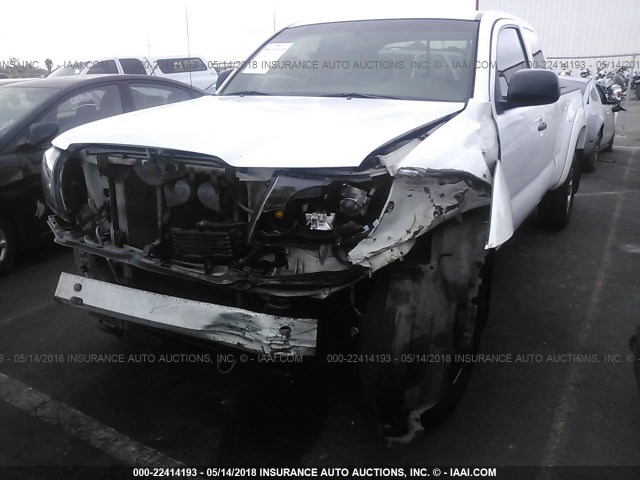 5TETU62N35Z032638 - 2005 TOYOTA TACOMA PRERUNNER ACCESS CAB WHITE photo 2
