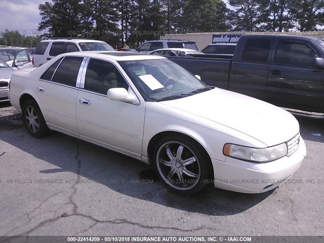 1G6KY5496YU162231 - 2000 CADILLAC SEVILLE STS WHITE photo 1