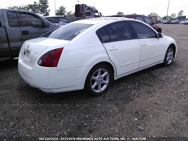 1N4BA41E36C807665 - 2006 NISSAN MAXIMA SE/SL WHITE photo 4