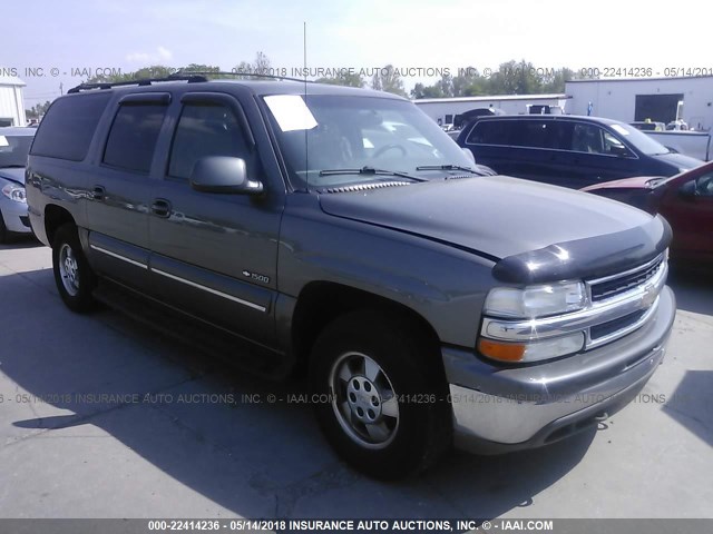 3GNFK16T3YG204625 - 2000 CHEVROLET SUBURBAN K1500 GRAY photo 1