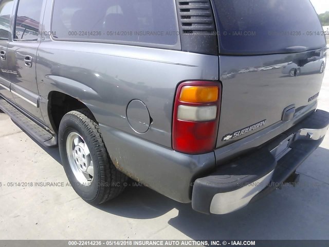 3GNFK16T3YG204625 - 2000 CHEVROLET SUBURBAN K1500 GRAY photo 6