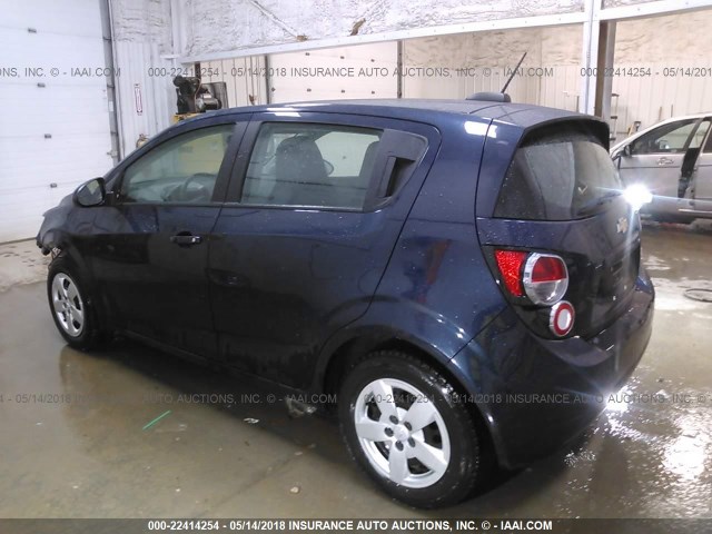 1G1JA6SH4F4158746 - 2015 CHEVROLET SONIC LS 蓝色 照片 3