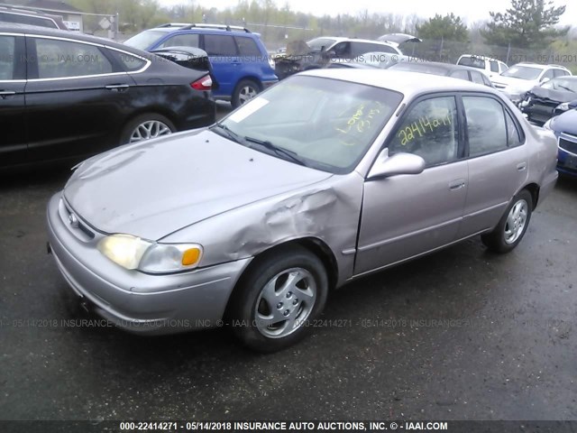 1NXBR18E8WZ125801 - 1998 TOYOTA COROLLA VE/CE/LE TAN photo 2