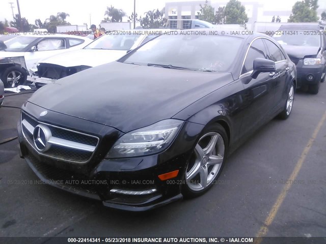 WDDLJ9BB1DA059612 - 2013 MERCEDES-BENZ CLS 550 4MATIC BLACK photo 2