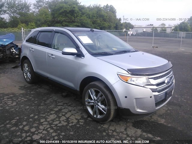 2FMDK4KC7DBB81852 - 2013 FORD EDGE LIMITED SILVER photo 1