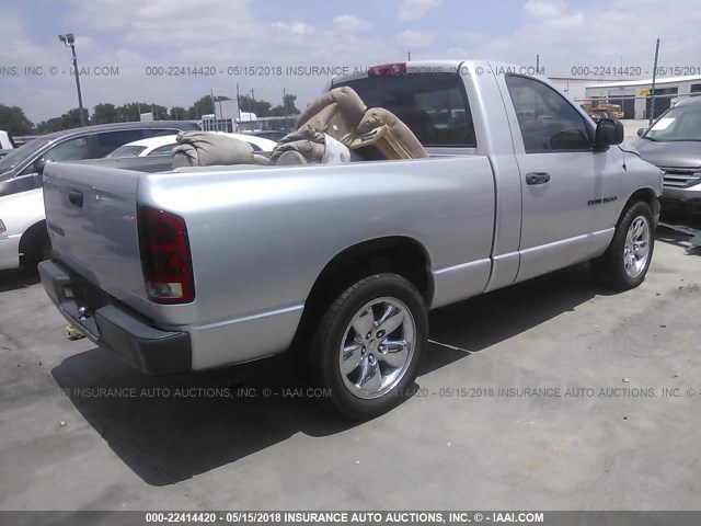 1D7HA16K64J266160 - 2004 DODGE RAM 1500 ST SILVER photo 4