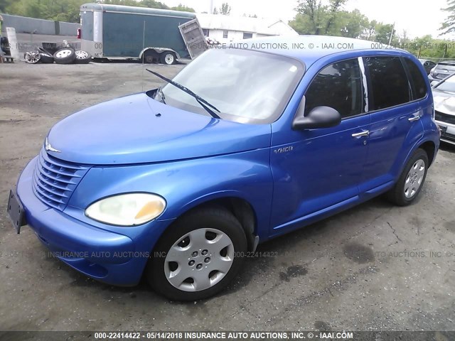 3C4FY58BX5T567252 - 2005 CHRYSLER PT CRUISER TOURING BLUE photo 2