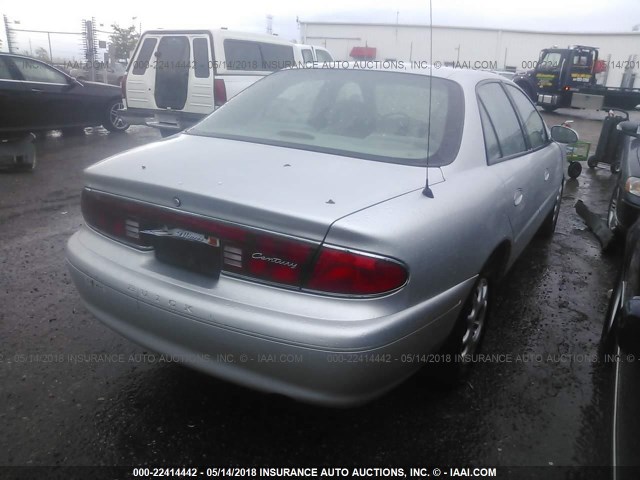 2G4WS52J531184766 - 2003 BUICK CENTURY CUSTOM SILVER photo 4