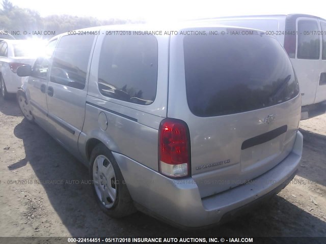 1GNDV23148D163054 - 2008 CHEVROLET UPLANDER LS GRAY photo 3