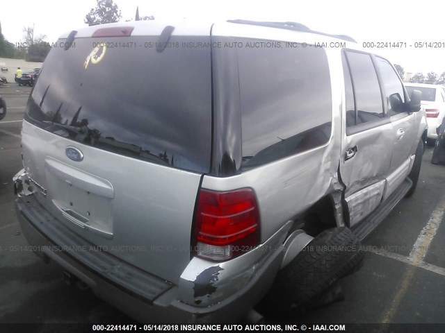 1FMFU15L63LB55156 - 2003 FORD EXPEDITION XLT GRAY photo 4