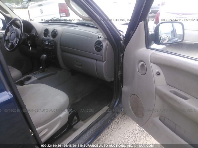 1J4GL48KX3W599844 - 2003 JEEP LIBERTY SPORT/FREEDOM ლურჯი ფოტო 5