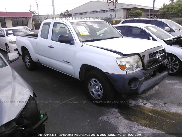 5TFTX4CN4BX010550 - 2011 TOYOTA TACOMA ACCESS CAB WHITE photo 1