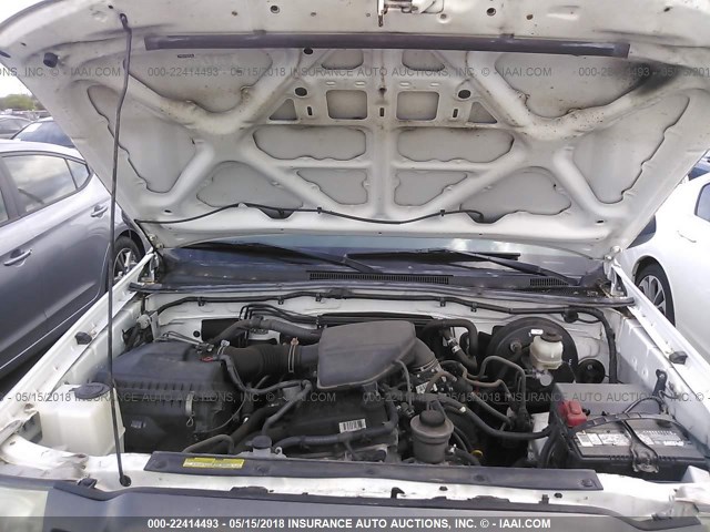 5TFTX4CN4BX010550 - 2011 TOYOTA TACOMA ACCESS CAB Weiß Foto 10