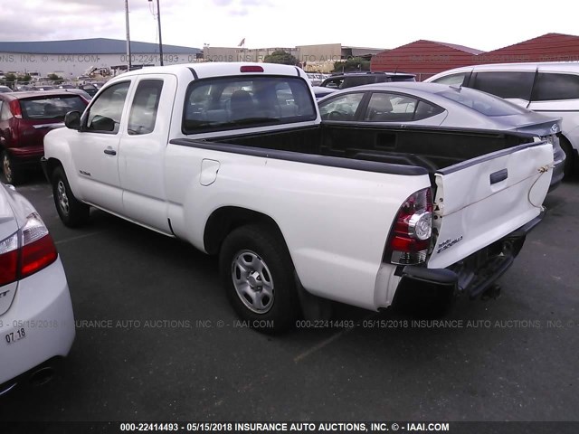 5TFTX4CN4BX010550 - 2011 TOYOTA TACOMA ACCESS CAB Weiß Foto 3