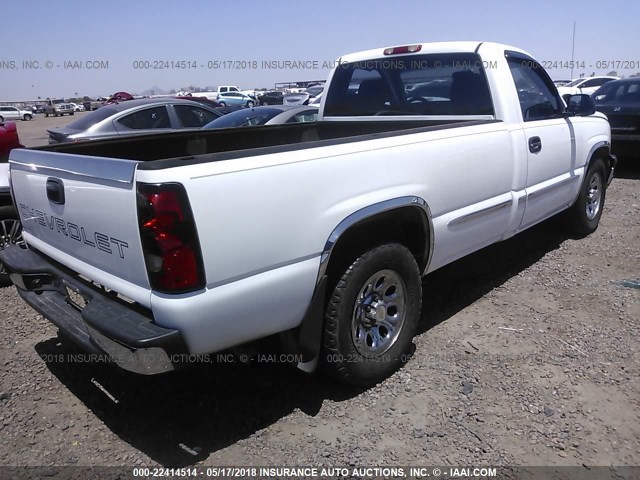 3GCEC14X67G220985 - 2007 CHEVROLET SILVERADO C1500 CLASSIC WHITE photo 4