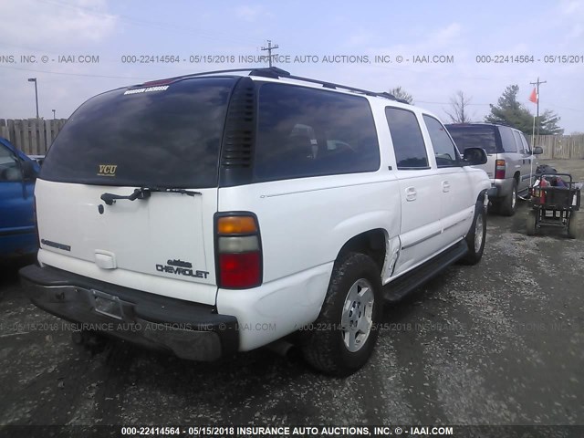 3GNFK16Z94G106682 - 2004 CHEVROLET SUBURBAN K1500 WHITE photo 4