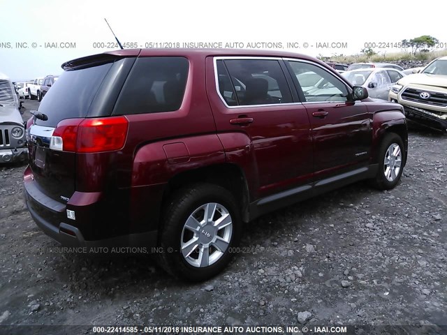 2CTFLREC4B6380676 - 2011 GMC TERRAIN SLE RED photo 4