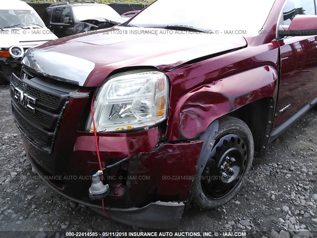 2CTFLREC4B6380676 - 2011 GMC TERRAIN SLE RED photo 6