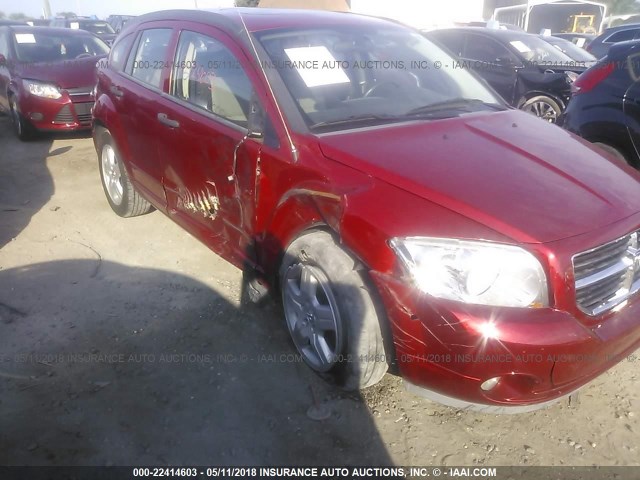 1B3HB48B98D610060 - 2008 DODGE CALIBER SXT RED photo 6